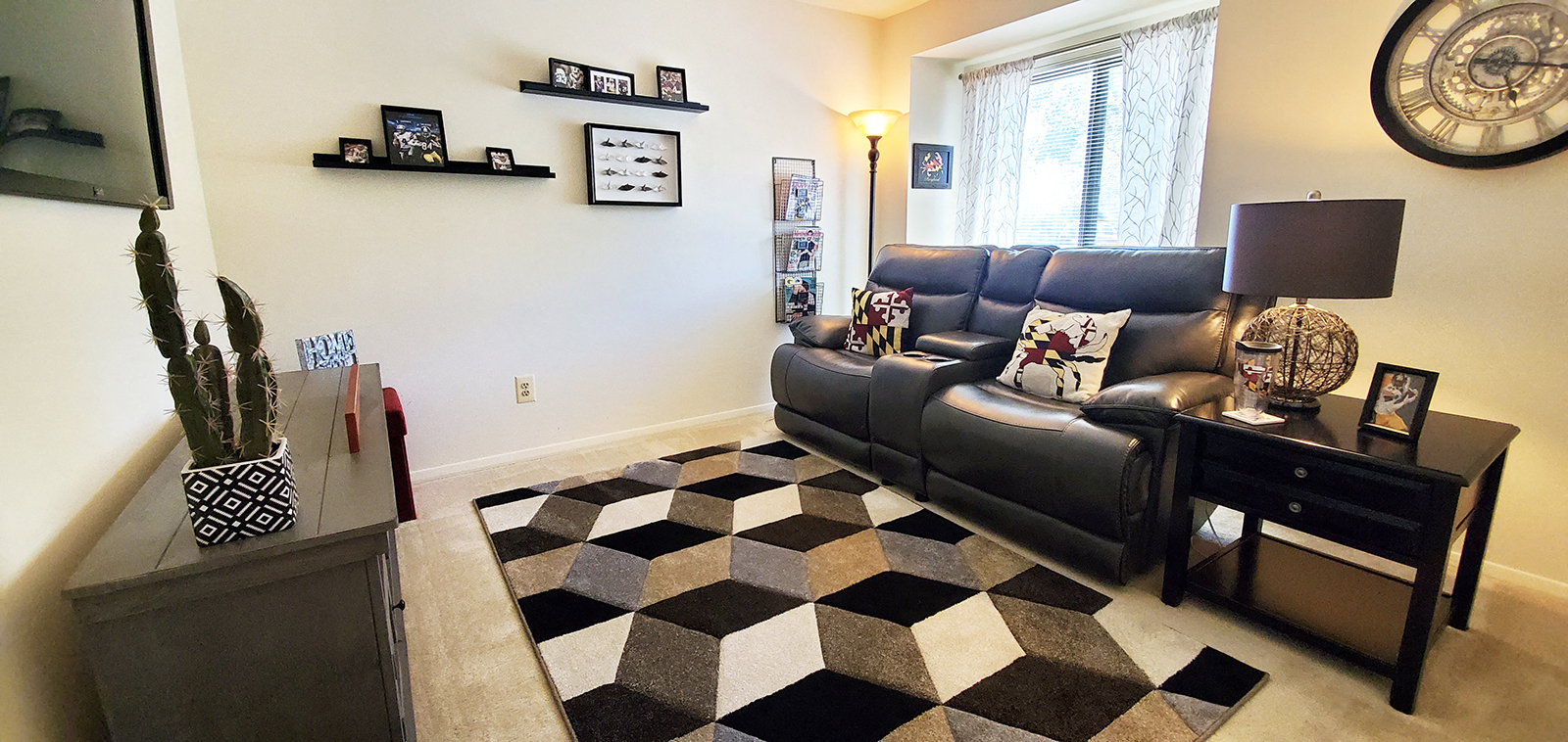 Couch at The Bluffs at Clarys Forest Apartments, Columbia